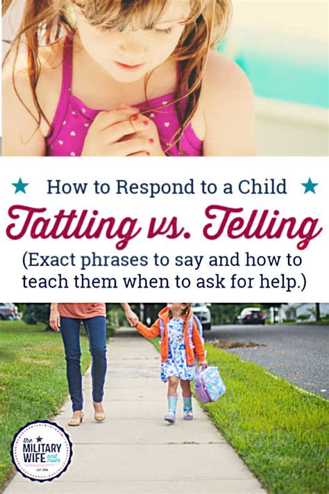 Tattling Vs Telling One Powerful Shift To Cure Tattling Once And For