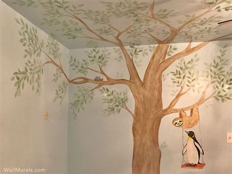 Tree Wall Murals Hand Painted Trees On Walls Wall Murals By