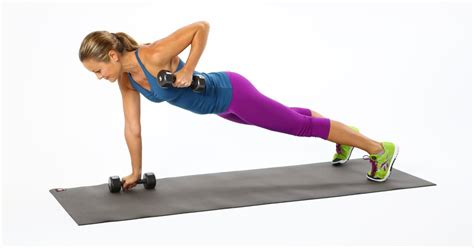How To Do Plank With Row Back Exercise Popsugar Fitness Uk