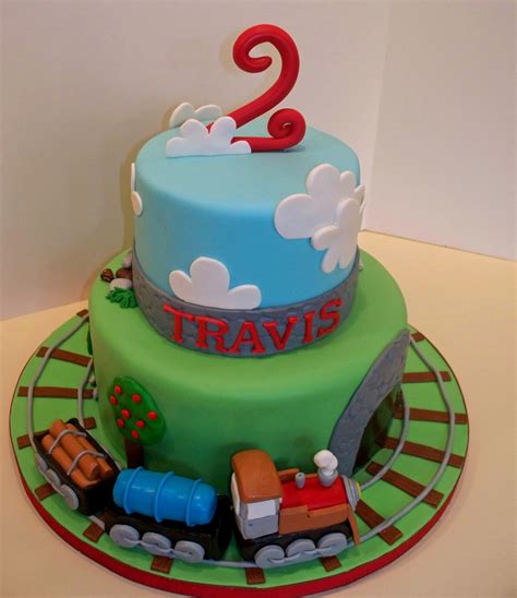 5birthday cake for kids with fruits. Train Cake - CakeCentral.com