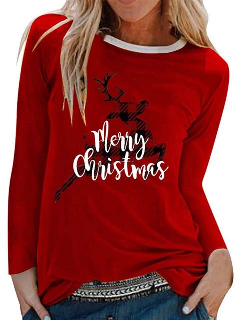 Womens Christmas Shirt Lots Of Colors And Designs 740 On Amazon