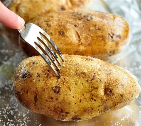 For baked potatoes , starchy russet potatoes are the best. How To Bake a Potato in the Oven | Kitchn
