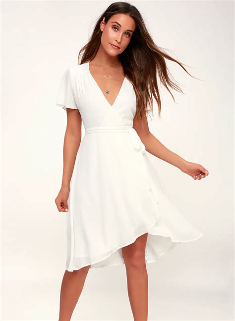 White Wrap Graduation Dress Dresses Images 2022