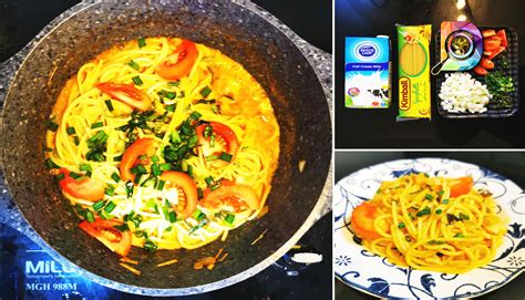 Resepi Spaghetti Tomyam Pedas Creamy Yang Simple Dan Sedap Secukup