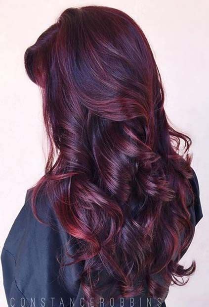 Dark Cherry Red Hair Color Dark Red Hair Color Hair Styles Burgundy