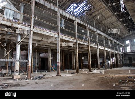 Abandoned Factory In Detroit Stock Photo Alamy