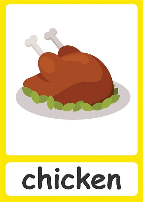 Food Flashcards For Kids