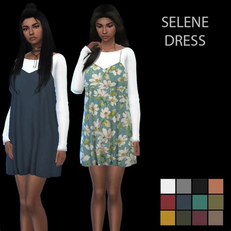 Leo 4 Sims Selene Dress Recolor • Sims 4 Downloads
