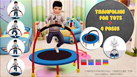 Trampoline For Toddlers Pose Pack Sims 4 Cc Sims 4 Sims Baby Sims