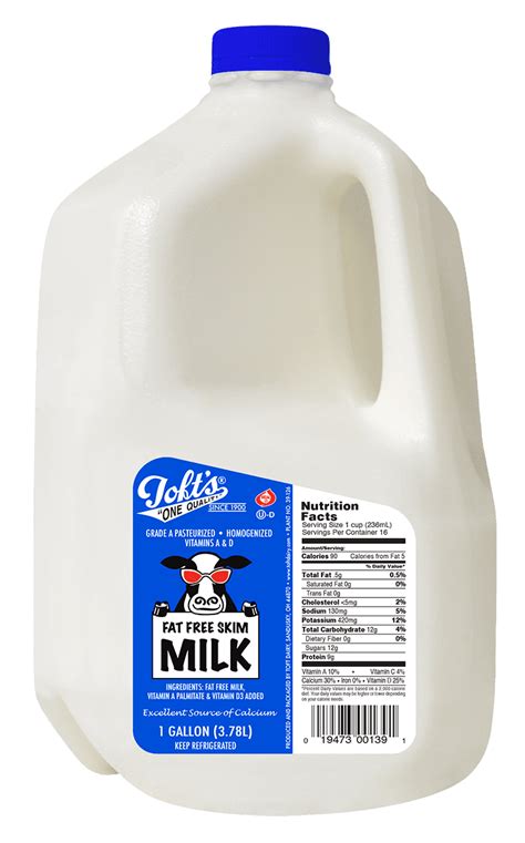 Toft's Non-Fat Skim Milk, 1 Gallon - Walmart.com - Walmart.com