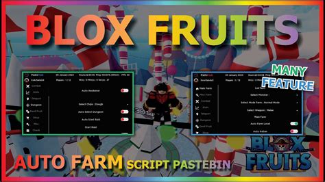 Free Blox Fruits Script Get All Devil Fruits Mastery Farm Auto Hot