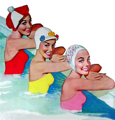 Swimwear Vintage Pool Parties Pool Art Vintage Swim