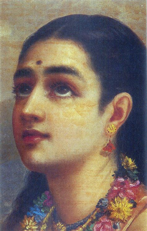 Shakuntala And Her Companion Painting By Raja Ravi Varma Fine Art America