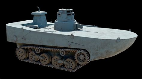 Artstation Type 2 Ka Mi Amphibious Tank