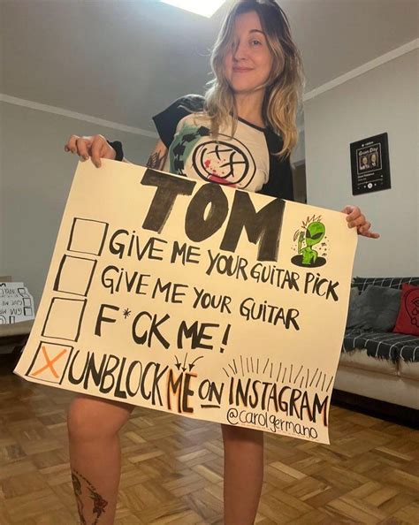 Fan who says she was blocked on Instagram by the Blink-182 singer in