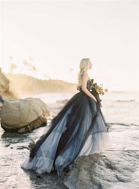Sunrise Beach Shoot With A Stunning Indigo Gown Via Magnolia Rouge Blue