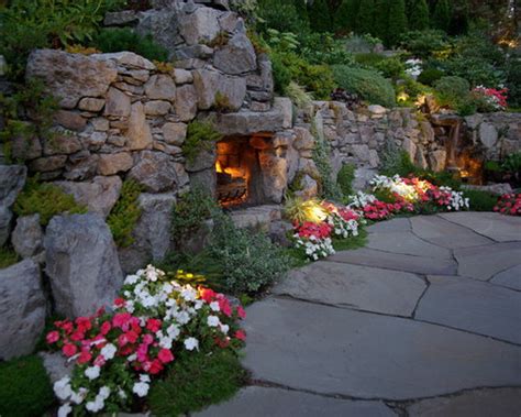 Houzz Rustic Outdoor Fireplace Design Ideas And Remodel
