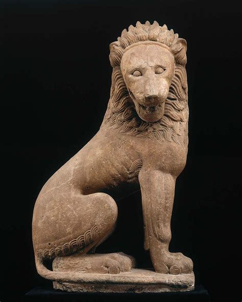 Ancientanimalart “ Lion Greek Archaic Period About 550 Bce Museum Of