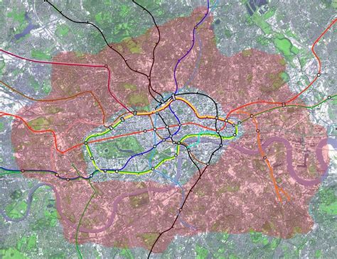 Zone 2 Map Of The Zone 2 Transport Zone In London Rhys Evans Flickr