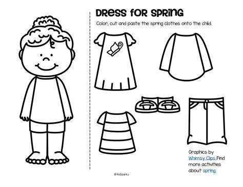 Teach Child How To Read Spring Color Cut And Paste Worksheets For