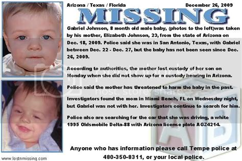 Gabriel Johnson 8 Months Missing Photo By Lavandadolce Photobucket