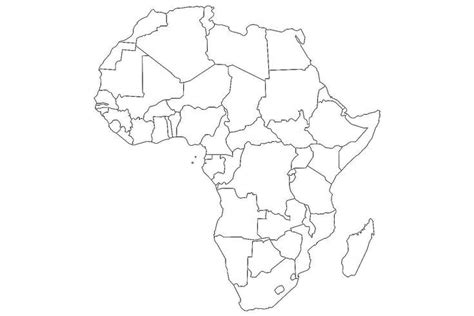 Fill In Map Of Africa Africa Outline Map Fill In Quiz Title