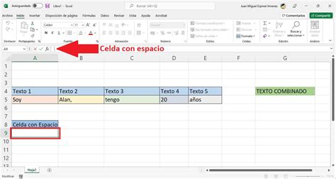 Excel Como Unir O Combinar Contenidos De Varias Celdas En Una