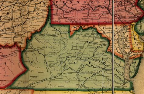 Map Of Virginia 1860