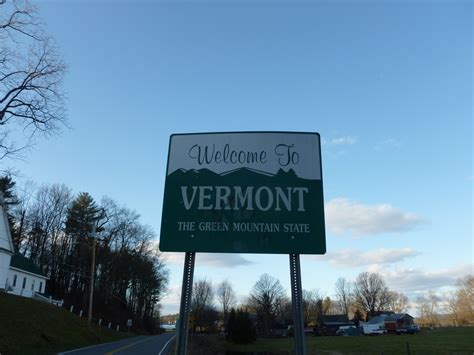 Vermont Welcome Sign