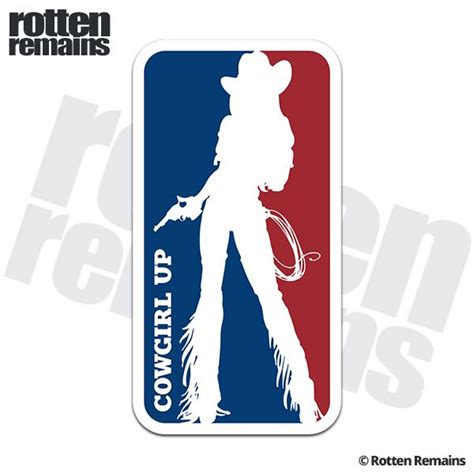 Cowgirl Up Logo Country Western Sticker Decal V