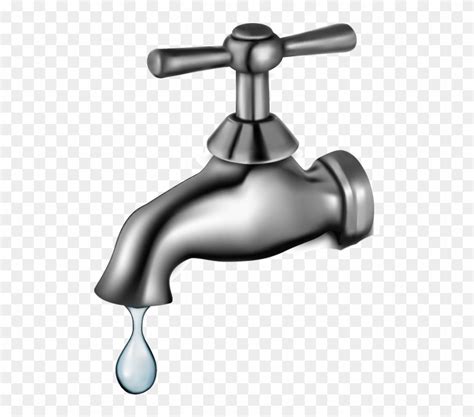 Llaves De Agua Para Colorear Silhouette Faucet With Water Drop Icon Vector Image By C