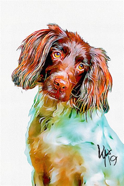 Custom Dog Portrait Watercolor Painting Of Dog Custom Etsy