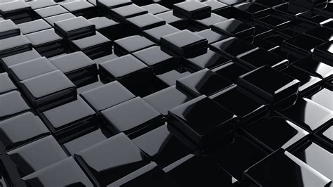 Fond Décran 3d Abstract Abstrait Carré Noir Cube 5120x2880 Pc7