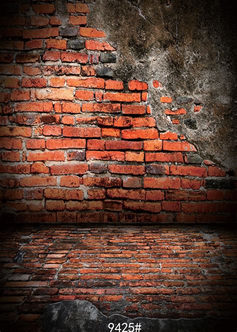 Imitation Dilapidated Brick Walls Photo Background Vinyl Backdrop