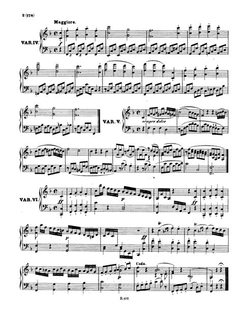 Woo 64 6 Variations On A Swiss Song Free Sheet Music By Beethoven