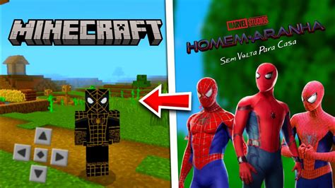 Saiu A Nova Melhor Addonmod Do Spider Man No Way Home No Minecraft