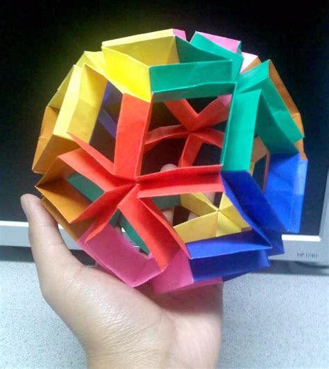 Origami Flexiball In Hand By Theorigamiarchitect On Deviantart