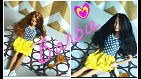 How to Dye Barbie's Hair | DIY Barbie Doll Hair Coloring ...