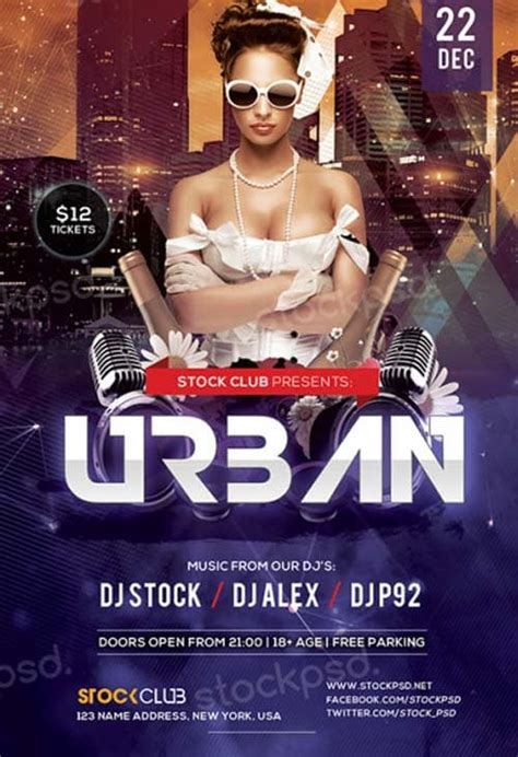 Freepsdflyer Download Free Urban Party Psd Flyer Template For Photoshop