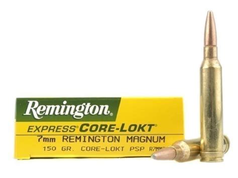 Remington Core Lokt 7mm Remington Mag Ammo 150 Grain Jacketed Soft