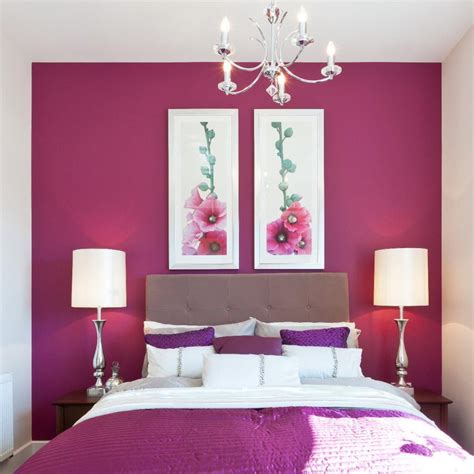 Pink Dual Color Two Colour Combination For Bedroom Walls Bedroom Poster