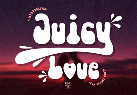 Juicy Love Font By Keng Graphic · Creative Fabrica