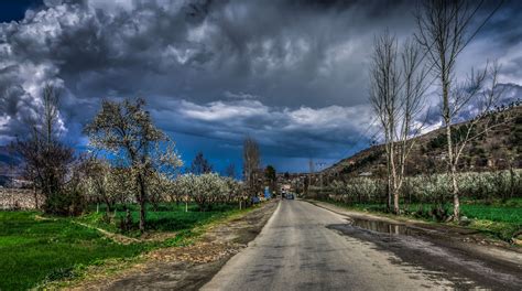 Cloudy Empty Road Wallpapers Wallpaper Cave