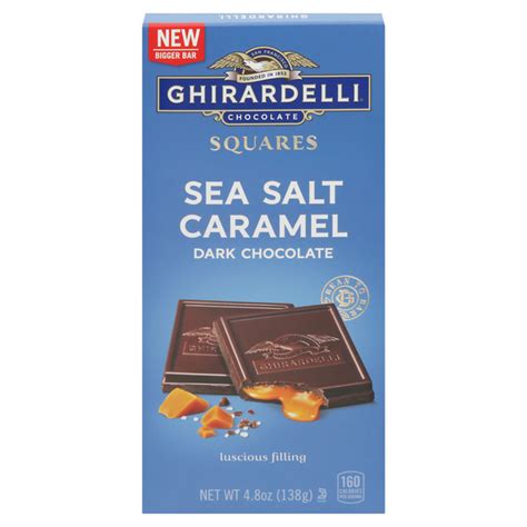 Save On Ghirardelli Chocolate Squares Dark Chocolate Sea Salt Caramel