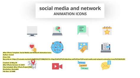 Compatible with after effects cs5.5 and above, download once and use forever. Social Media and Network Animation | After Effects ...