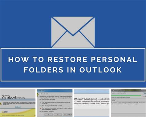 How To Restore Personal Folders In Outlook A Diy Guide Restoration