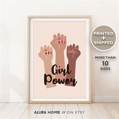 Girl Power Poster Feminist Print Feminist Nursery Art Etsy