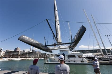 Ac45 Americas Cup Wing Sailed Catamaran Launched In Auckland — Yacht