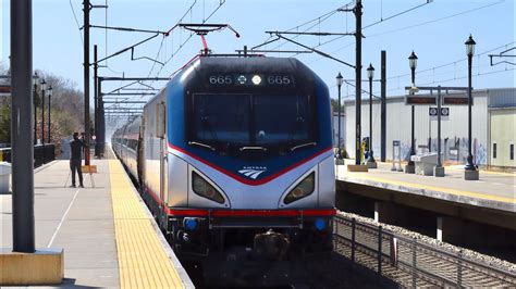 Amtrak Acs64 665 Leads A Ne Regional Train Through Kingston Ri W