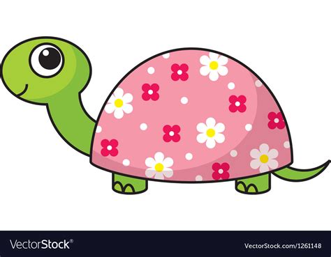 Cute Cartoon Turtle Royalty Free Vector Image Vectorstock
